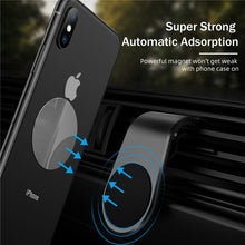 Load image into Gallery viewer, Magnetic Car phone Holder Stand For xiaomi redmi note 5a mi note 8 360 Metal Air vent Magnetic Holder in Car GPS Mount Holder
