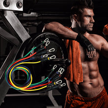 Load image into Gallery viewer, 11 pcs Yoga Band Tube Resistance Bands Set Fitness Elastic Rubber Band Training Workout Expander Pull Rope Gym Fitness Equipment
