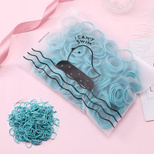 Load image into Gallery viewer, 100pcs/Set Bag Packed Girls Cute Colorful Elastic Hair Bands Gum For Ponytail Holder Scrunchie Headband Fashion Hair Accessories
