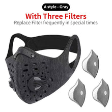 Load image into Gallery viewer, WEST BIKING Cycling Face Mask Sport Training Mask PM2.5 Anti-pollution Running Mask Activated Carbon Filter Washable Mask

