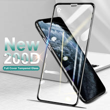 Load image into Gallery viewer, 200D Curved Tempered Glass On The For iPhone 6 6s 7 8 Plus X XS Glass Screen Protector For iphone 11 Pro Max XR Protective Film
