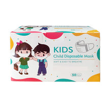 Load image into Gallery viewer, 50-100pcs Children Face Mask Cartoon Printed soft skin-friendly Disposable Mouth Cover Mask boy girl Personal Thicken mouth mask
