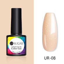 Load image into Gallery viewer, UR SUGAR Nude Glitter Gel Nail Polish Varnish Pink Rose Gold Shimmer Soak Off UV LED Nails Gel varnish  7.5ml
