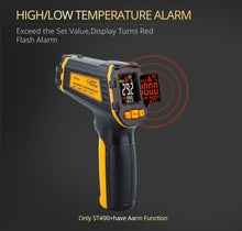 Load image into Gallery viewer, Digital Infrared Thermometer Laser Temperature Meter Non-contact Pyrometer Imager Hygrometer IR termometro Color LCD Light Alarm
