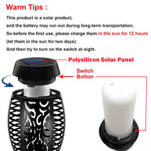 Load image into Gallery viewer, LED Solar Flame Torch Lamp Outdoor Lights Solar Garden Light Flickering Lamp Courtyard Balcony Lawn Path Spotlight Dropshipping
