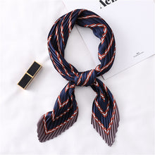 Load image into Gallery viewer, 2020 Designer Women Crinkle Scarf Square Silk Neck Scarves Female Leopard Print Hair Band Lady Pleated Scarfs
