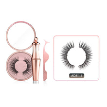 Load image into Gallery viewer, Magnetic False Eyelashes No Glue Full Eye 5 Magnet Reusable Fake Eyelashes Natural Soft Eyelashes Extension Magnetic Eyelash Kit
