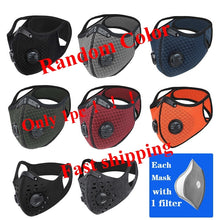 Load image into Gallery viewer, WEST BIKING Sport Face Mask Activated Carbon Filter Dust Mask PM 2.5 Anti-Pollution Running Training MTB Road Bike Cycling Mask
