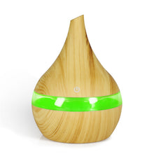 Load image into Gallery viewer, 300ml USB Air Humidifier Electric Aroma Air Diffuser Essential Oil Wood Ultrasonic Aromatherapy Cool Mist Maker for Home Car
