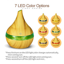 Load image into Gallery viewer, buy one get one free Aroma Air Humidifier Wood Aroma Essential Oil Diffuser Ultrasonic Humidifier cool Mist Maker for Home Spa
