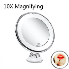 Load image into Gallery viewer, Dropshipping LED Mirror Flexible Makeup Mirror with Led Light Vanity Mirrors 10X Magnifying Mirrors Light Cosmetic Miroir
