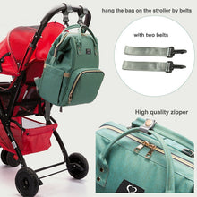 Load image into Gallery viewer, Diaper Bag USB Large Capacity Nappy Bag Waterproof Maternity Travel Backpack Designer Nursing Bag Baby Care Stroller Handbag New
