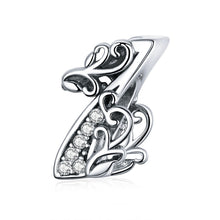 Load image into Gallery viewer, bamoer 10 Number  Metal Beads Vintage Charm for Female Original Silver 925 Bracelet &amp; Bangle 925 Sterling Silver Jewelry SCC1418
