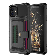 Load image into Gallery viewer, Luxury Card magnetic holder Phone Case For iPhone 12 Pro 11 Pro Max XR XS Max X 7 8Plus Wallet Leather Soft TPU Protection Cover
