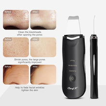 Load image into Gallery viewer, Ultrasonic Face Cleaning Skin Scrubber Facial Cleansing Peeling Machine Pore Cleaner + RF EMS LED Anti Aging Facial Massager 39
