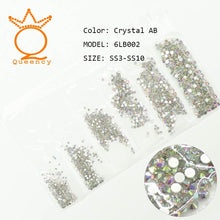 Load image into Gallery viewer, 1440pcs Glass 3D Rhinestones For Nail Art Design Gems Nail Decorations Crystal Strass AB Stones SS3-SS10
