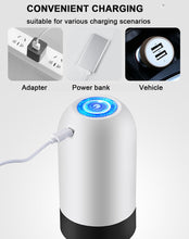 Load image into Gallery viewer, Home Gadgets Water Bottle Pump Mini Barreled Water Electric Pump USB Charge Automatic Portable Water Dispenser Drink Dispenser
