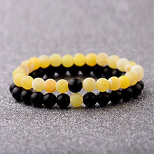 Load image into Gallery viewer, 2pcs/set 2020 Weathered Stone Beaded Couple Bracelet Classic MoonStone Lovers Bracelet For Women Bileklik
