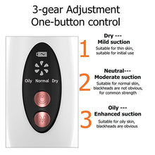 Load image into Gallery viewer, Pore Cleaner Blackhead Remover Vacuum Face Skin Care Suction Black head Black Dots Blackheads Pimples Removal Deep Cleaning Tool
