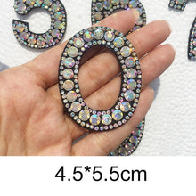 Load image into Gallery viewer, A-Z 1pcs  Rhinestone English Alphabet Letter Applique 3D Iron On letters Patch For Clothing Badge Paste For Clothes Bag Shoes
