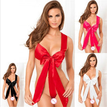 Load image into Gallery viewer, Sexy Lingerie Babydoll Hot Erotic Underwear Red Bow Women Porno Sleepwear Temptation Pajamas Sex Toys Christmas Gift For Women
