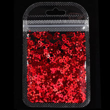 Load image into Gallery viewer, Holographic Butterfly Heart Nail Art Glitter Micro Laser Star Flakes 3D Silver Gold Sequins Polish Manicure Nail Decoration
