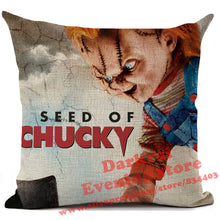 Load image into Gallery viewer, Halloween Horror Cushion Cover Chucky Annabelle Scream Clown Printed Throw Pillows Living Room Halloween Decorative Pillow Case
