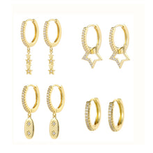 Load image into Gallery viewer, fashion cubic zircon Cute Butterfly Earrings Personality Butterfly hoop Earrings For Women Girls Korean Jewelery 2020
