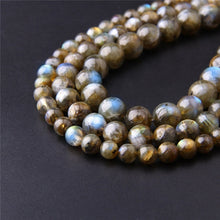 Load image into Gallery viewer, Gray Moonstone Beads Labradorites Beads Natural Stone Beads 4 6 8 10 12mm Beads For  Jewlry Making DIY Bracelet Necklace
