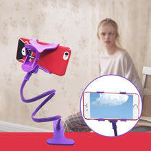 Load image into Gallery viewer, Universal Lazy Holder Arm Flexible Mobile Phone Stand Stents Holder Bed Desk Table Clip Gooseneck Bracket for Phone Muti Colors
