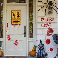 Load image into Gallery viewer, Halloween Stickers Wall Window Refrigerator Halloween Decoration Party Supplies Horror Scary Halloween Props Accessories
