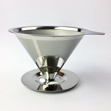 Load image into Gallery viewer, Stainless Steel Coffee Filter Holder Reusable Coffee Filters Dripper v60 Drip Coffee Baskets
