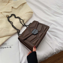 Load image into Gallery viewer, Rivet Chain Brand Designer PU Leather Crossbody Bags For Women 2021 Simple Fashion Shoulder Bag Lady Luxury Small Handbags
