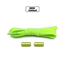 Load image into Gallery viewer, Elastic No Tie Shoelaces Semicircle Shoe Laces For Kids and Adult Sneakers Shoelace Quick Lazy Metal Lock Laces Shoe Strings
