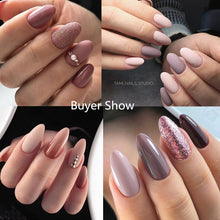 Load image into Gallery viewer, UR SUGAR Nude Glitter Gel Nail Polish Varnish Pink Rose Gold Shimmer Soak Off UV LED Nails Gel varnish  7.5ml

