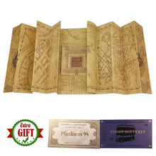 Load image into Gallery viewer, Potters The Marauder's Map Wizard School Tickets Harried Wizard School Acceptance Letter Hogwart Collection
