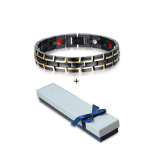 Load image into Gallery viewer, Health Magnetic Bracelet Male Stainless Steel Wrist Band Magnetic Bracelet Men Hand Chain Energy Bracelets for Men Dropshipping
