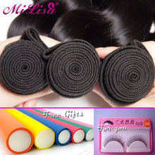 Load image into Gallery viewer, Mi Lisa Body Wave Bundles Short Human Hair Bundles Extensions 8-12 inch Brazilian Hair Weave Bundles Remy Hair 1 Piece Bundle
