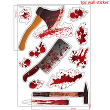 Load image into Gallery viewer, Halloween Stickers Wall Window Refrigerator Halloween Decoration Party Supplies Horror Scary Halloween Props Accessories
