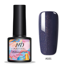 Load image into Gallery viewer, MAD DOLL 8ml 60 Colors Gel Nail Polish  Nail Color Nail Gel varnish Soak Off UV Gel Varnish Base Coat No Wipe Top Coat
