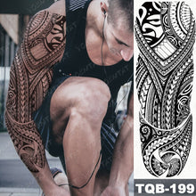 Load image into Gallery viewer, Large Arm Sleeve Tattoo Lion Crown King Rose Waterproof Temporary Tatoo Sticker Wild Wolf Tiger Men Full Skull Totem Tatto

