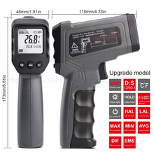 Load image into Gallery viewer, Digital Infrared Thermometer -50~380/550/750/1100/1300/1600 degree Single/Double laser Non-Contact Thermometer Gun thermometer
