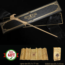 Load image into Gallery viewer, 32 Kinds of Metal Core Potter Magic Wands Cosplay Dumbledore Voldemort Lucius Malfoy Harried Magical Wand Ribbon Box with Gifts
