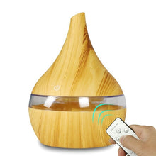 Load image into Gallery viewer, 300ml USB Air Humidifier Electric Aroma Air Diffuser Essential Oil Wood Ultrasonic Aromatherapy Cool Mist Maker for Home Car
