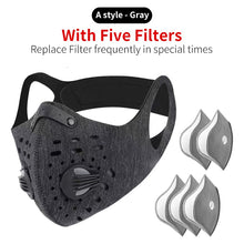 Load image into Gallery viewer, WEST BIKING Sport Face Mask Activated Carbon Filter Dust Mask PM 2.5 Anti-Pollution Running Training MTB Road Bike Cycling Mask
