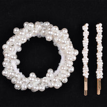 Load image into Gallery viewer, 14 Colors Woman Elegant Pearl Hair Ties Beads Girls Scrunchies Rubber Bands Ponytail Holders Hair Accessories Elastic Hair Band
