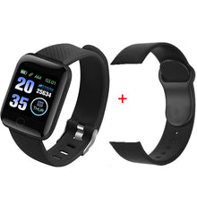 Load image into Gallery viewer, 116 plus Smart Watch Men Women Blood Pressure Monitor Waterproof Fitness Tracker Bracelet Heart Rate Smartwatch For Android IOS

