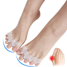 Load image into Gallery viewer, Toe Separator Correction Hallux Valgus Corrector 2PCS Silicone Orthopedic Hammer Separator Straightener Spreader Foot Care Tool
