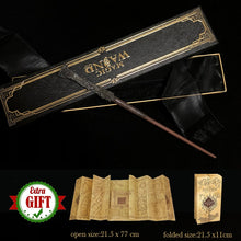 Load image into Gallery viewer, 32 Kinds of Metal Core Potter Magic Wands Cosplay Dumbledore Voldemort Lucius Malfoy Harried Magical Wand Ribbon Box with Gifts
