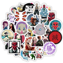 Load image into Gallery viewer, 70pcs Demon Slayer Kimetsu No Yaiba Anime Sticker Cosplay Props PVC Waterproof DIY Guitar Car Tanjirou Nezuko Decal Stickers F4
